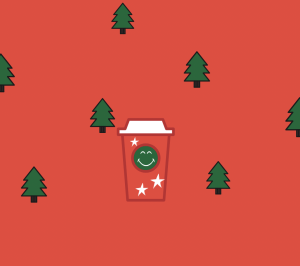 The holiday season has officially begun, and Starbucks has come out with several new Christmas drinks All images drawn by Sophia Nakakura '25.
